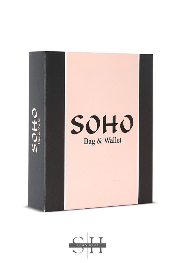 SOHO Orijinal Kadın Çok Gözlü Logo Desenli Kartlıklı Fermuarlı Renkli Bozuk Ve Kağıt Para Bölmeli Cüzdan      کمد استور 👟